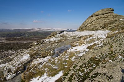 Haytor, snow and ice