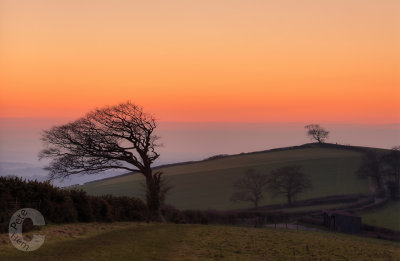 Raddon Hilltop at Dusk