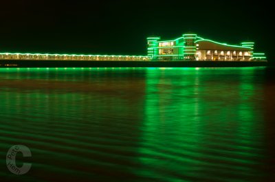 Weston Pier at night