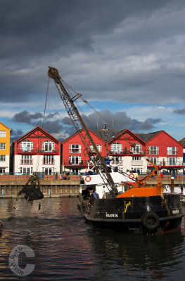 Dredger in Exmouth Marina