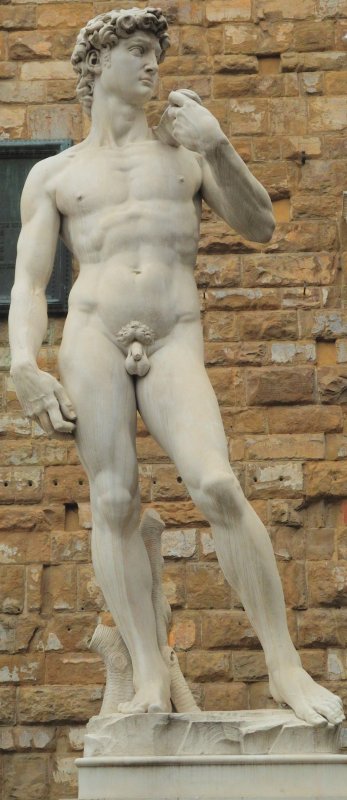 Replica of Michelangelos David, Florence