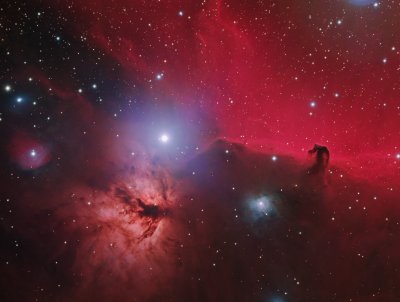 The Flame and Horse Head Nebula