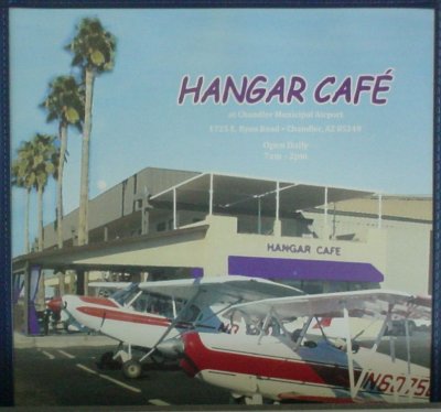 Hanger Caf menu