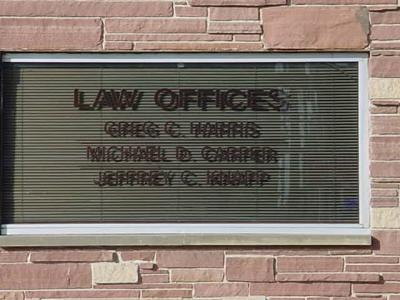LAW OFFICES  Greg C Harris  Michael D Carrer   Jeffrey C Knapp
