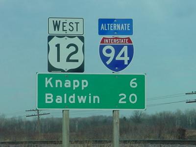 Knapp 6 miles  Baldwin 20 miles