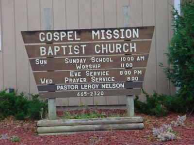 Gospel MissionBaptist ChurchPastor Nelson