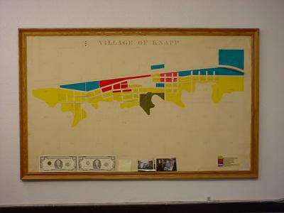 map of the village of Knapp
