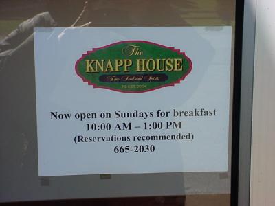 The Knapp House  fine dining and eatery
