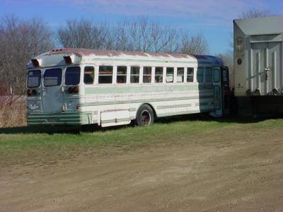 an old bus in Knapp