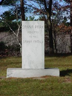 Sanna Park <br> dedicated to the <br> Sanna Family