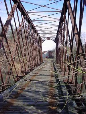 old railway railroad bridge