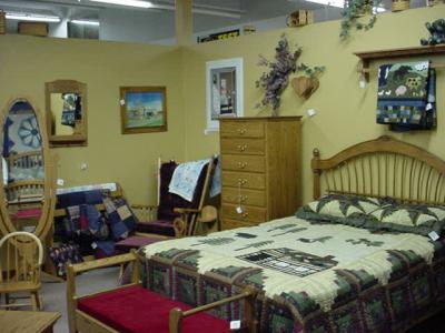 handmade Amishfurniture section
