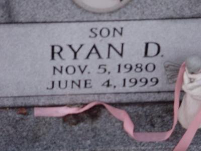 Ryan D Nelson11/05/80 to 06/04/99