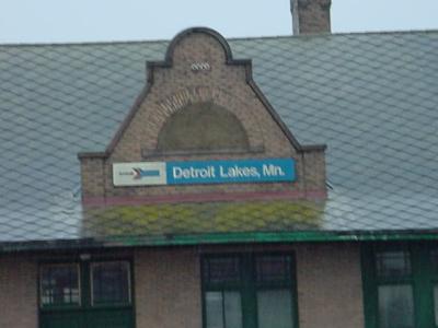 Detroit Lakes Minnesota  Amtrack train station