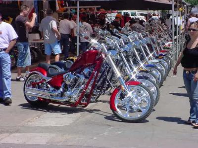row of choppers