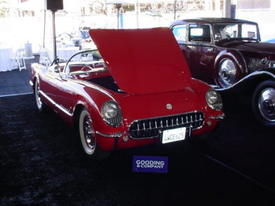 1954 red Corvette