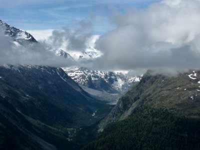 Vista desde el Camino de Muottas Muragl a Alp Languard