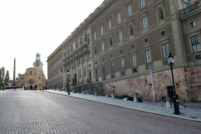Slottsbacken with the Royal Palace and the Storkyrkan