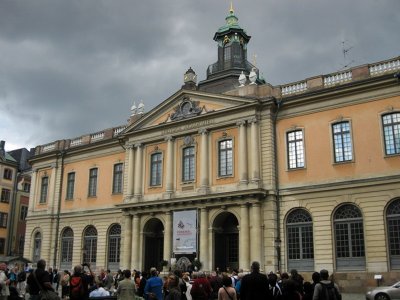 Borshuset (Stock Exchange Building) which houses  the Swedish Academy, Nobel Museum and Nobel Library