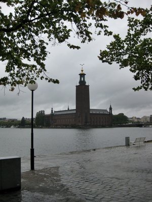 Stockholm under the rain
