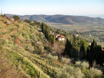 La Toscana. Vista desde Cortona