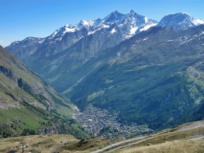 Zermatt. View from the Schwarzsee area