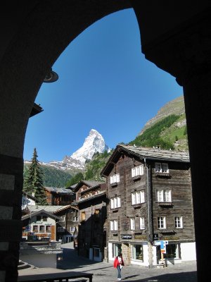 Zermatt. The Matterhorn from St.Mauricius Church