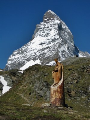 Zermatt. The Matterhorn seen from the Schwarzsee