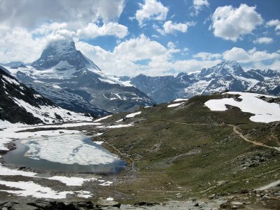 Zermatt. View from  Rotenboden at 2819 mts.