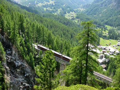 Zermatt. Train to the Gornergrat (Gornergratbahn)