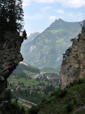 Kandersteg. Gorge formed by the River Kander