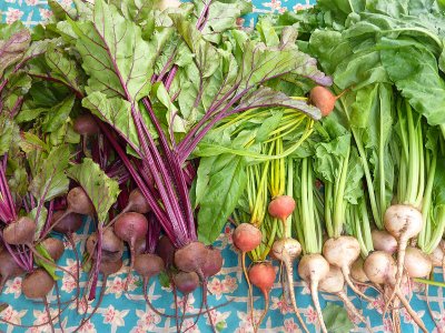 Red, Gold, and White Beets