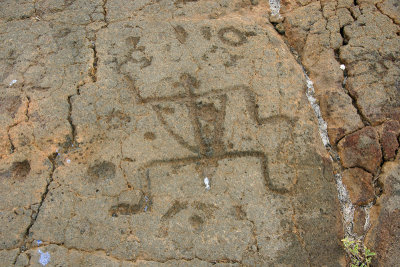 Man petroglyph
