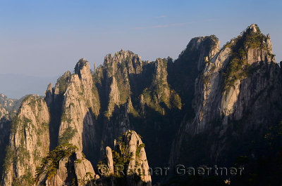 The Eighteen Arhats Worshipping at South Sea and Camel Back Peak at Yellow Mountain Huangshan China