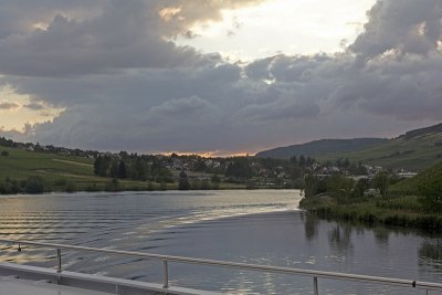 Evening on the Moselle river