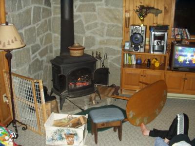 wood stove for cold nights