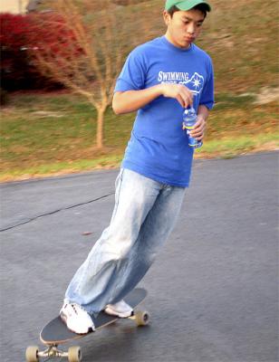 Skateboarding with EJ