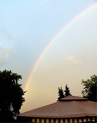 backyard rainbow ~ July 29th
