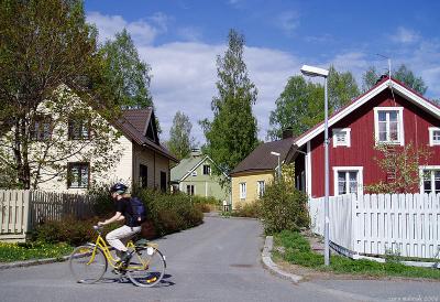 Street near campus in Jyvaskyla