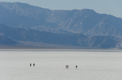 People on the salt flat