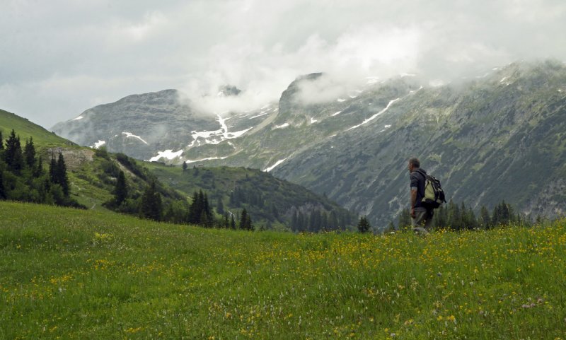 a lonely hiker...