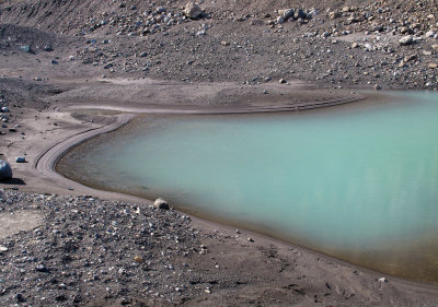 close to the glacier