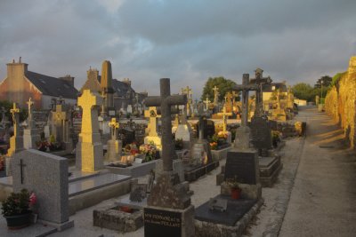 the cemetery of Locronan