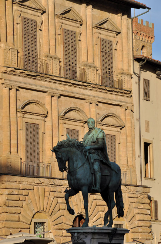Giambologna: Cosme 1er  - Place de la Seigneurie - 4584