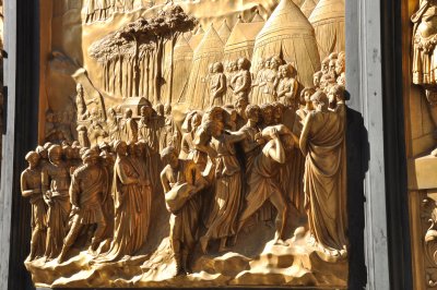 Ghiberti: The fall of Jericho, Gate of Paradise (1452), Battistero San Giovanni - 4797