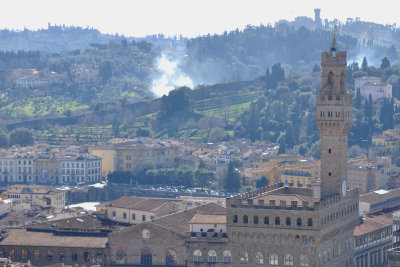 Palazzo Vecchio et rive sud de l'Arno - 4866