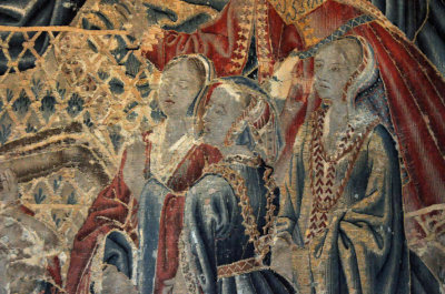 Dtail de la tapisserie des Flandres de la salle des Gardes - Chteau de Chenonceau - 4546