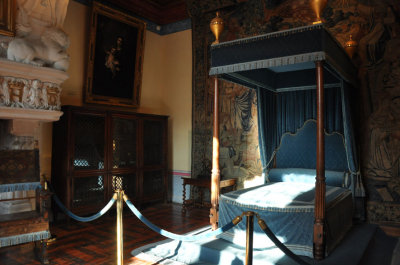 Chambre de Diane de Poitiers - chteau de Chenonceau - 4557