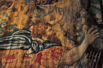 Samson - dtail de la tapisserie de la chambre des cinq reines - Chteau de Chenonceau - 4609