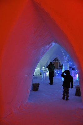 Entrance to the Arctice ice bar, Santa Claus Village, Rovaniemi - 6247